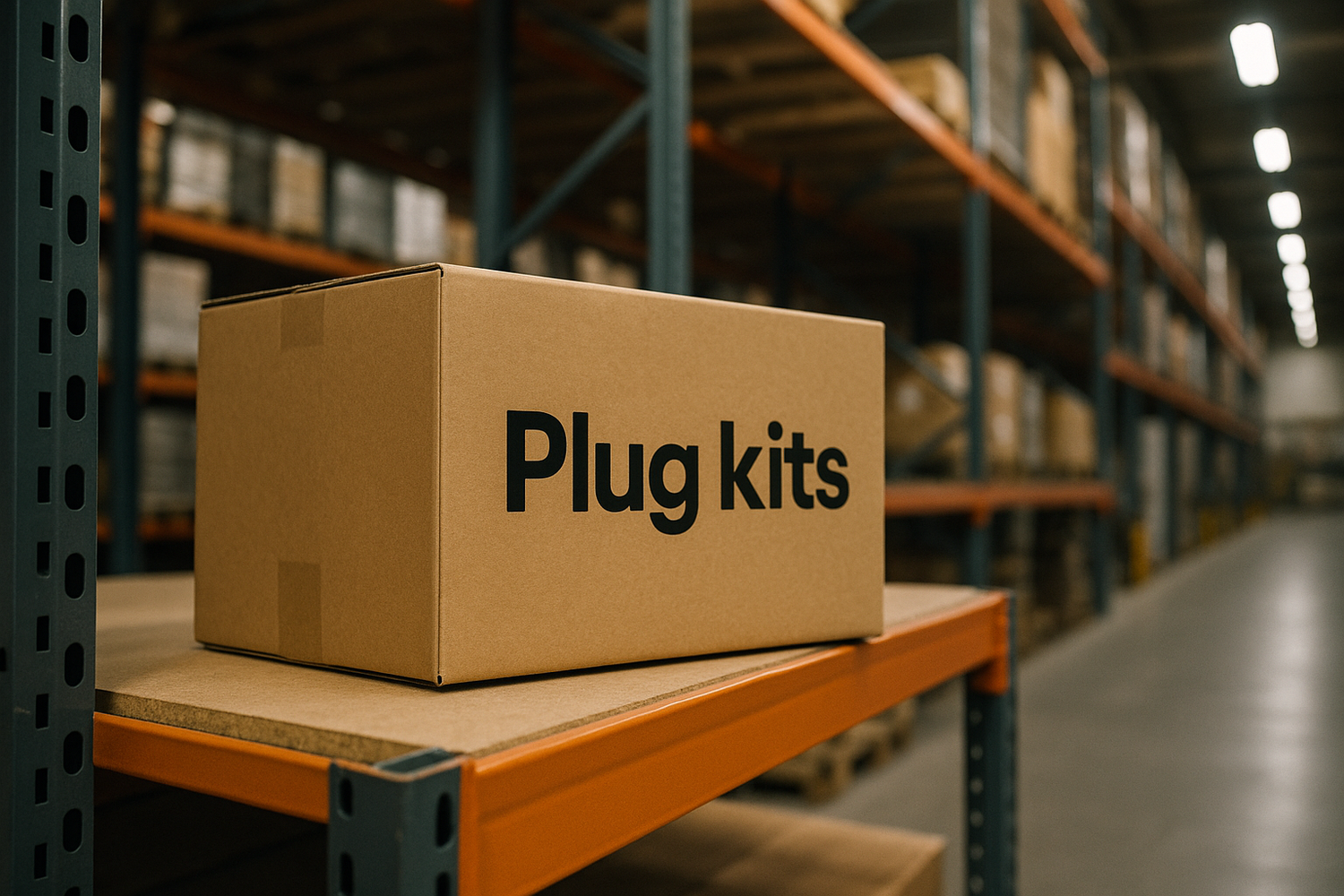 GIVE ME A photo of box package on our werehouse on the box name brand Plug kits