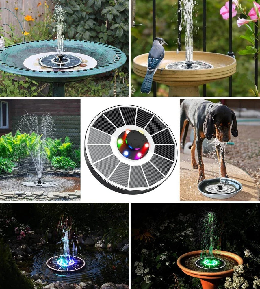 LED Solar Energy Fountain
